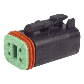 APUK 4 Pin Way Male DT06-4S Wire Wiring Cable Deutsch Type Wedgelock Connector Plug