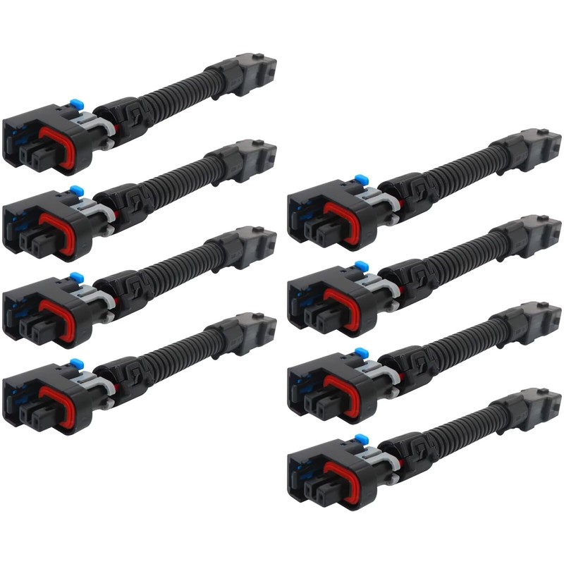 Vicue 8Pcs LS1 LS6 LT1 EV1 Injector Harness, Pigtails for