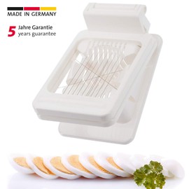 Westmark Kombi-Eierteiler/Eierstückler, einzeln gespannte Schneiddrähte aus Edelstahl, Kunststoff/Rostfreier Edelstahl, Weiß, 10752260