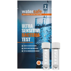 Watersafe® Bacteria Water Test Kit – USA-Made – Results as Fast as 6 Hours – Detects Coliform (Inc. E. coli) & Non-Coliform Bacteria in Drinking, Well & Tap Water – Lab-Quality Testing – 2 Pack