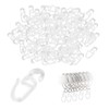 Transparent Curtain Hooks, Plastic Hooks, Curtain Hooks, Shower Curtain Hooks,