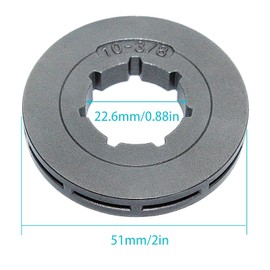 Atunee 3/8" Pitch 10 Teeth Chainsaw Rim Sprocket for Stihl 064 066 070 080 084 088 090 MS640 MS660 MS720 880