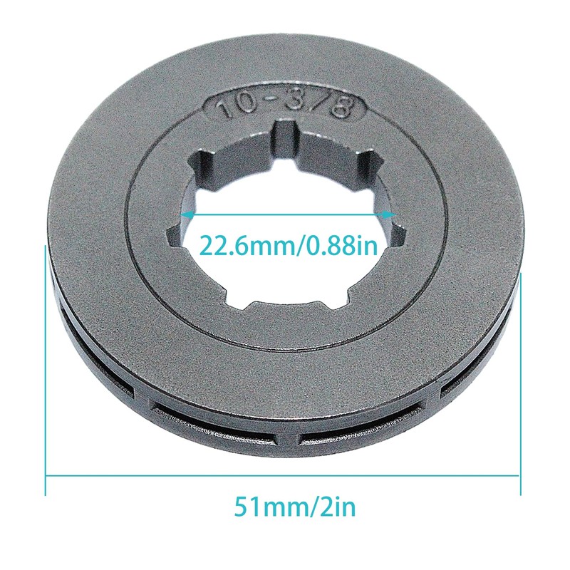 Atunee 3/8" Pitch 10 Teeth Chainsaw Rim Sprocket for Stihl