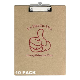 Clipboards for Classroom Wood Clipboard,10 Pack 12.5 x 9 Inch,Clip Boards 8.5x11 Inch Paper,Clipboards Bulk with Metal Clip,Hardboard ClipBoard for Kids Teacher and Nurse