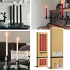 Brandsseller Rustic Taper Candles Set of 4 Height 25 cm