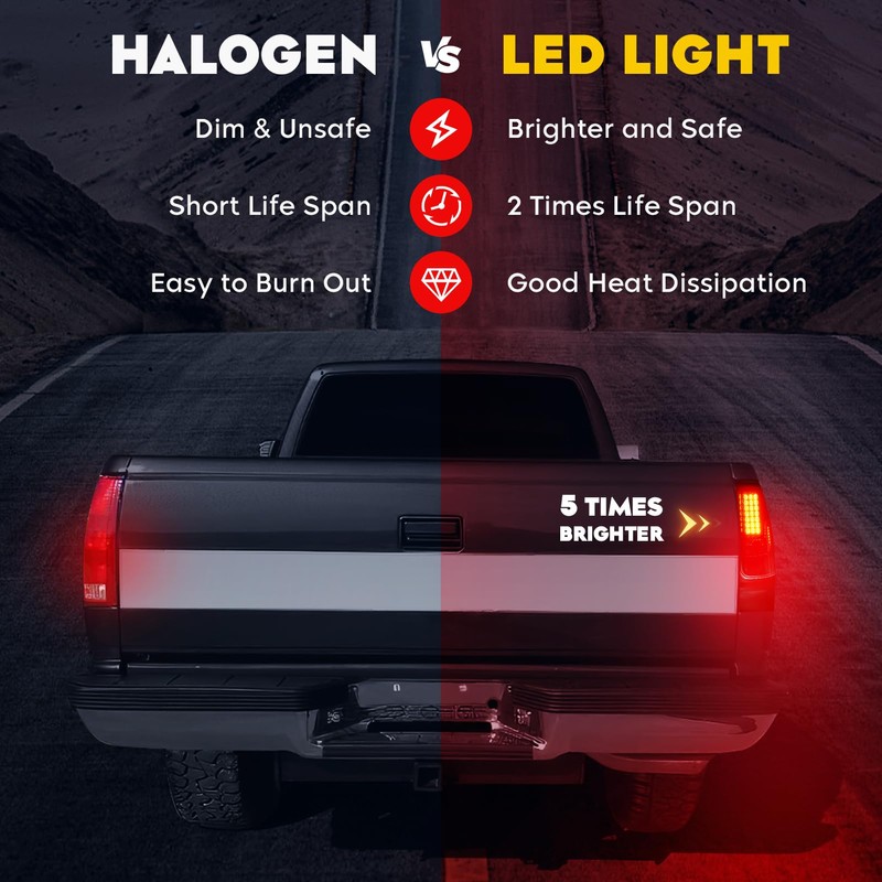 Cenfeild LED Tail Lights Assembly + 3rd Third Brake Cargo