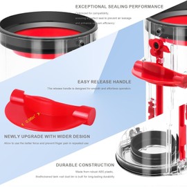 Waste Bin Collection Container for Dyson V11 V15 SV14 SV17 Filter Dust Container Replacement Parts Accessories Filter Container Replacement for Dyson SV22 SV15 SV28 Accessories Dust Bin