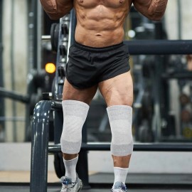 Aozuo Bamboo Knee Sleeve, Elastic Compression Knee Brace Breathable Knees Pads Leg ...