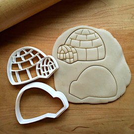 Sweet Prints Inc Set of 2 Igloo Cookie Cutter - Dishwasher Safe