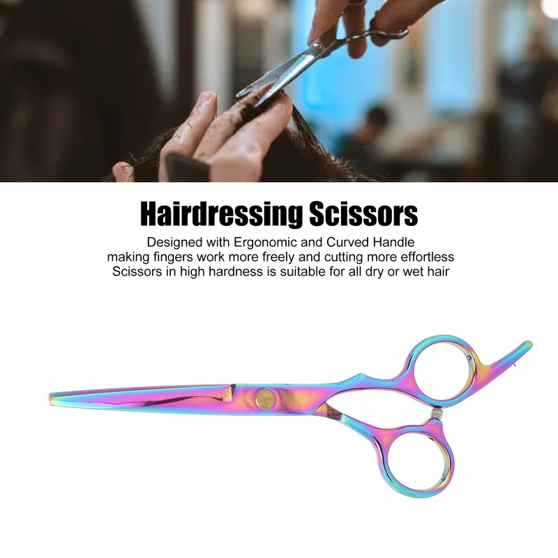 Hair Cutting Scissors Stainless Steel High Sharpness Ergonomic Handle Hairdressing