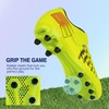 brooman Kids Firm Ground Soccer Cleats Boys Girls Football Shoes