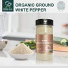 Soeos Organic White Pepper Ground Fine 4oz (113g), Non-GMO, Organic,