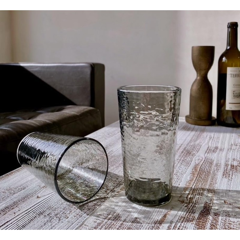 KLIFA- NICE- Juego de 6 vasos de plástico gigantes, grandes