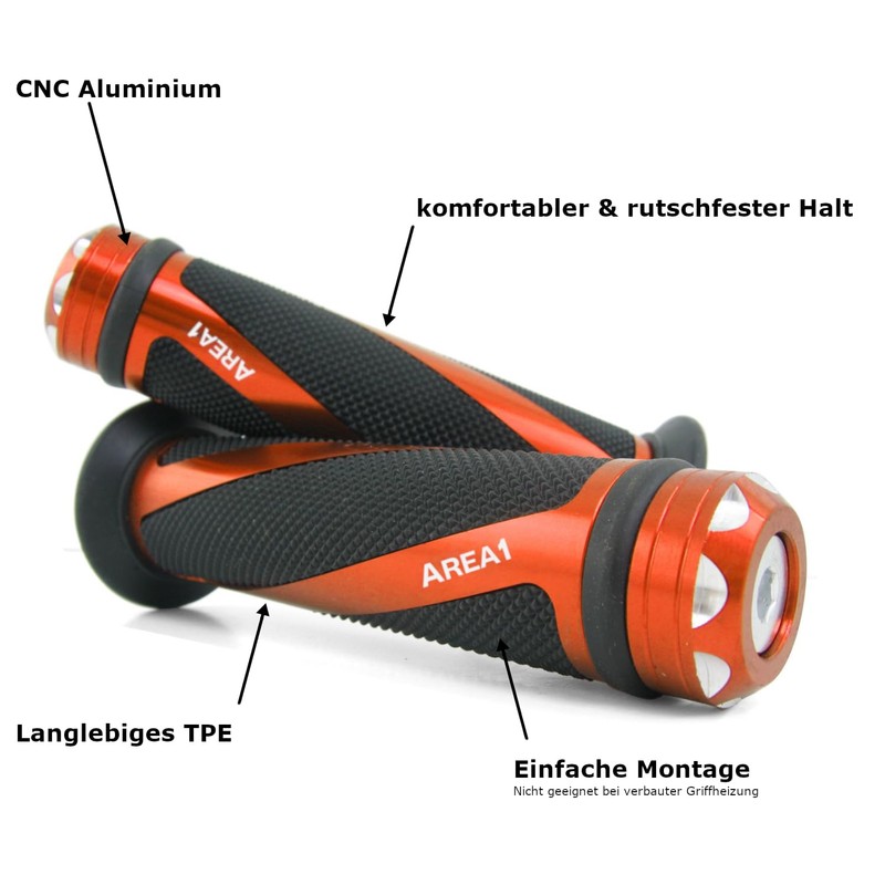 Area1 Handlebar Grips Compatible with Duke 125, 200, 690 /