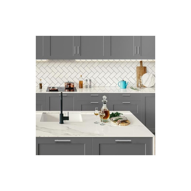 Probrico 6 Pack Brushed Nickel Kitchen Cabinet Pulls 4 inch