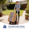 Folding Hand Truck, Dolly Cart with Wheels Foldable, 220LBS Hand
