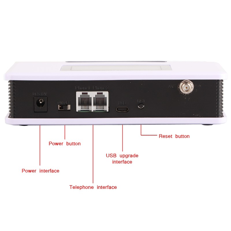 GSM Wireless Terminal Fixed Phone With LCD Connect Alarm