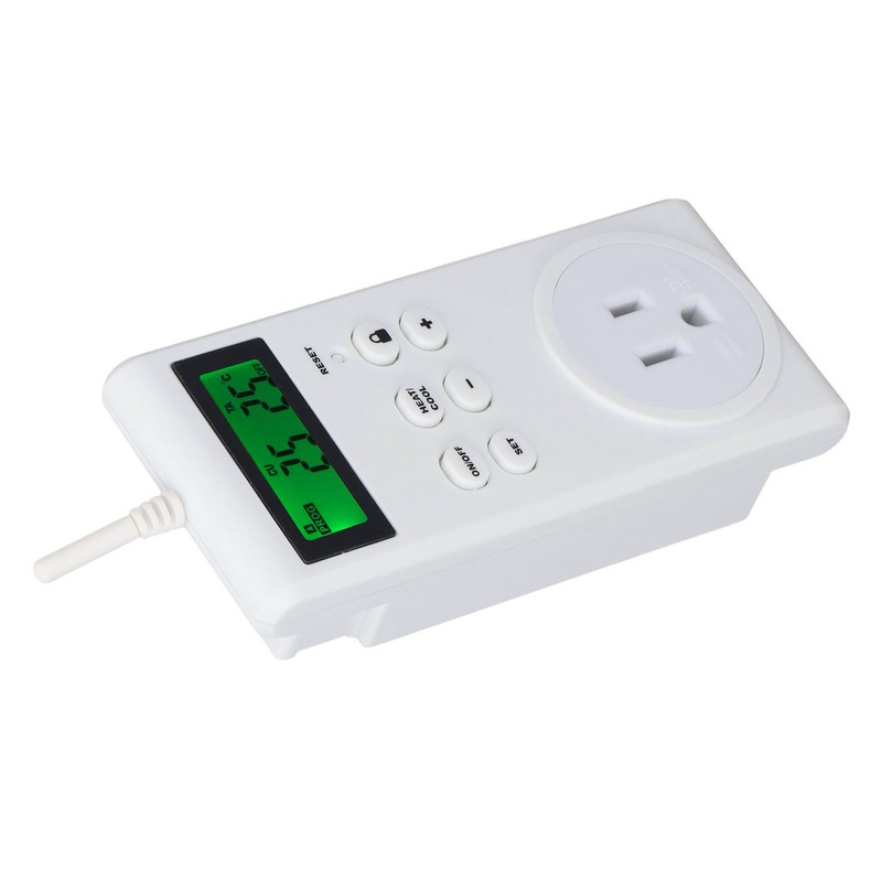 Thermostat Outlet Wireless Programmable Automatic Temperature Controller Socket Switch US