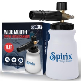 Foam Cannon for Pressure Washer - Heavy Duty Snow Foam Lance with Wide Neck 1L Bottle, Adjustable Foam Gun, 1/4" Quick Connector – Car Wash Soap Cannon Attachment for Deep Cleaning