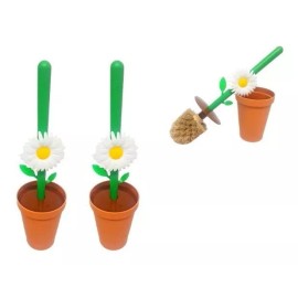 Macoll Juego 2 Cepillos Para Wc Decorativos Con Base Perico