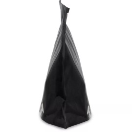 PouchWorth 100 Pcs Black Child Resistant Exit Bags 12"x9"x4" Zip Lock Pouch Smell Proof Bag