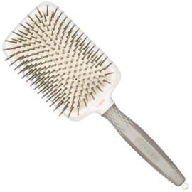 K-Pro Super Glider Paddle Cushion Brush - Smooth, Comfortable Brushing for All Hair Types - Flexible Head for Shine and Frizz Control, Ideal for Daily Use