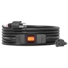 FIRMERST 1875W Outdoor Extension Cord with Waterproof Switch 15 Feet