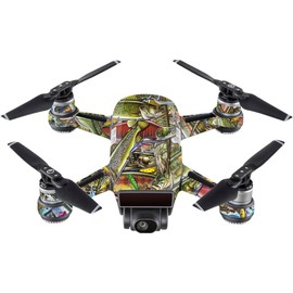 MightySkins Skin Compatible with DJI Spark Mini - Fish Puzzle | Protective, Durable, and Unique Vinyl Decal wrap Cover | Easy to Apply, Remove, and Change Styles | Made in The USA