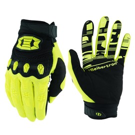 Seibertron Gloves - Youth/Kids BMX MX ATV MTB Road Bike Mountain Bike Bicycle Offroad/Dirt Bike Road Racing Motorcycle Motocross Sport Touch Detection Full Finger Gloves Fluo Yellow L