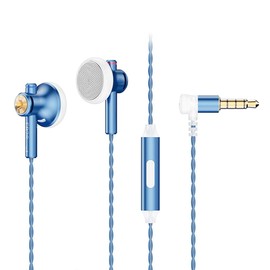 NICEHCK EB2S Pro 15.4mm Dynamic Driver In-Ear Earbuds, Japanese LPC Diaphragm, 1DD Simple and Classic Design, Aluminum Alloy Housing, 3.5mm Balance Plug, Silver Plated and Monocrystalline Copper Mix