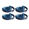 1M Bungee Cords, Adjustable Flat Bungee Straps with Metal Hooks,
