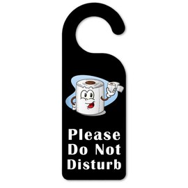 Art Plates Do Not Disturb Door Knob Hanger Sign - Toilet Paper