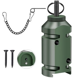 Perimeter Trip Alarm,12 Gauge Camping Trip Wire Alarm Device with 2pcs Screws,Early Warning Security System for Outdoor and Property Safety/Bear Deterrent -Dark Green (Adapter Not Included