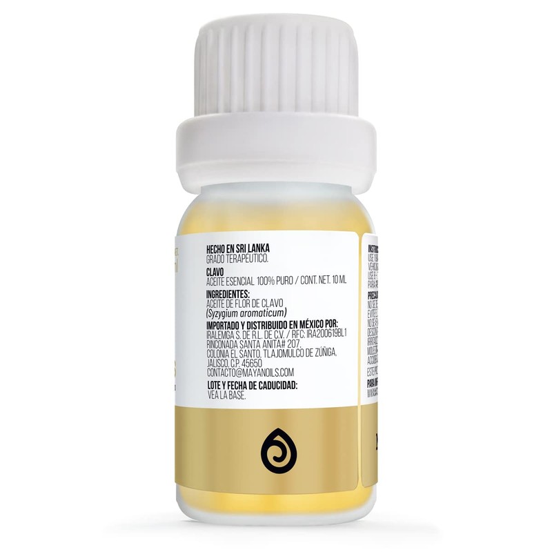MAYAN OILS Aceite Esencial de Clavo 100% Puro 100% Naturales