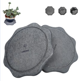 LZXQYMX Diatomaceous Earth Plant Saucers for Indoors Flower Pot Base, 2 Pcs 8 Inch Planter Saucer Instant Dry Stone Plant Coaster Mat Drip Water Tray Saucers for Potted Plants