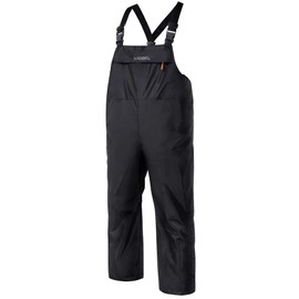 Rodeel Waterproof Fishing Bib Outdoor Pants with Adjustable Suspenders - Durable and Versatile Overalls Black