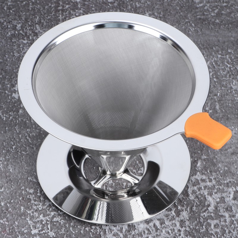 304 Stainless Steel Integrated Coffee Filter Paperless Reusable Coffee Filter