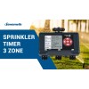 DEWENWILS Sprinkler Timer 3 Zone, 4 Programmable Water Hose Timer