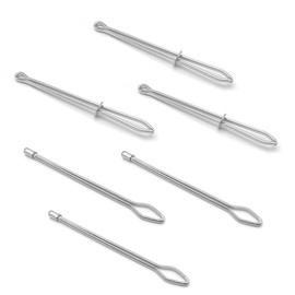6 Pcs Bodkin Drawstring Threader Metal DIY Rope Threader Clip Bodkin Sewing Tool Tweezer Sewing for Hoodie Swim Trunk Sweatpant Short