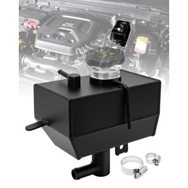 Aluminium Alloy 68364312AC Coolant Reservoir Tank, Front Engine Coolant Expansion Tank for Jeep Wrangler JL JLU 2018-Present, Gladiator JT 2.0&3.6L 2020-Present Coolant Expansion Bottle