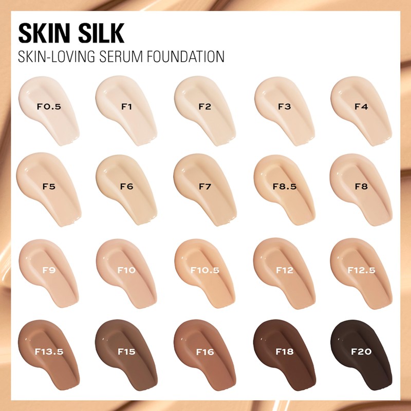 Revolution Beauty London Makeup Revolution, Skin Silk Serum Foundation, Light