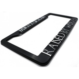 LP Frameworks Game of Thrones "Born a Dragón, Raised by Wolves" 3D Raised License Plate Frame