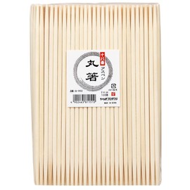 Q-062 Commercial Chopsticks, Juhachiban, Aspen, Round Chopsticks, 9.4 inches (24 cm), 100 Pairs