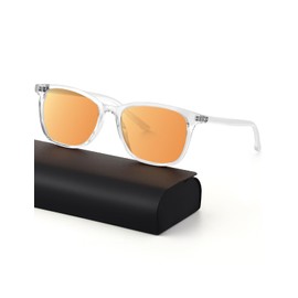 DIUWEU Blue Light Blocking Glasses,Blue Light Glasses,Gaming Glasses,Anti Glare Fatigue,TR Material,Suitable for Screens,Computers,TVs,Games,Mobile Phones (Transparent Frame)