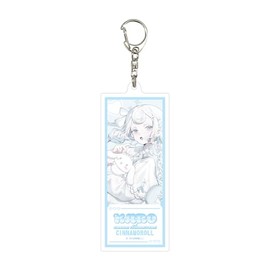 Summer Furnace x Sanrio Characters 04 Cinnamoroll [Collaboration Illustration] Deca Acrylic Key Holder