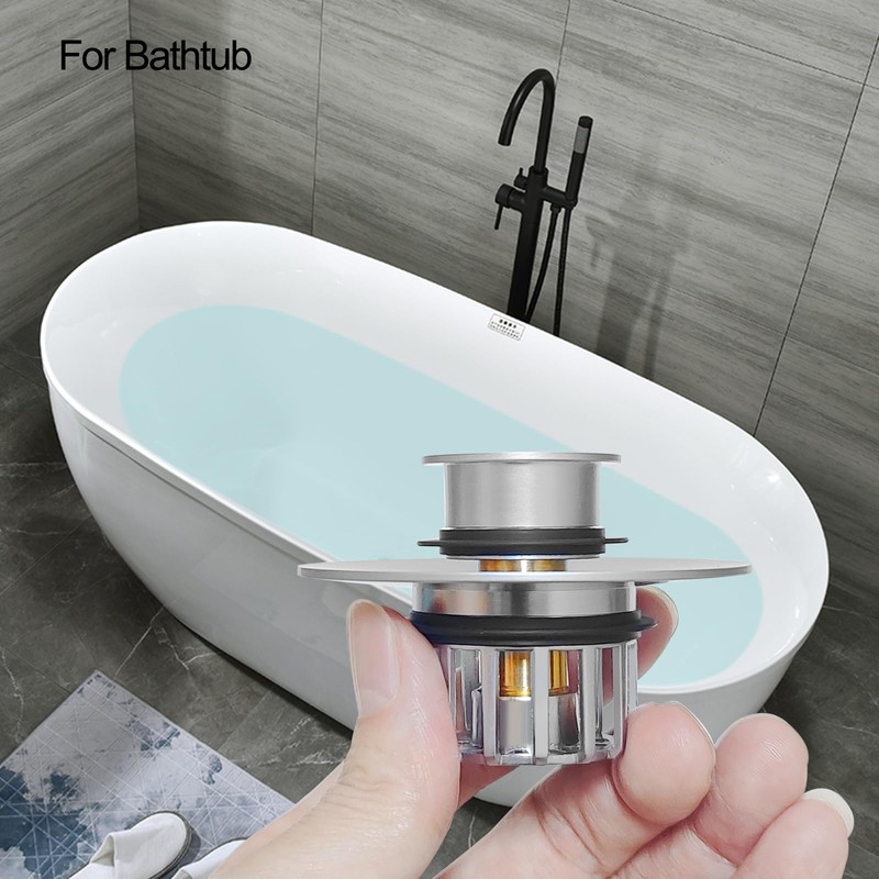 LEKEYE Tub Stopper | Shower Drain Hair Catcher | Pop-up
