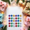 50Pcs Mini Mixed Color Christmas Gift Bows, Gift Wrapping Supplies,