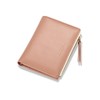 Cartera Compacta y Plegable para Mujer, Billetera de Piel con