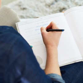 Lil' Peach First 5 Years Chevron Baby Memory Book, Newborn Milestone Keepsake Journal Scrapbook, Gift For New And Expecting Parents, 46 Fill In Pages, Gray