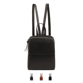 Lloyd Baker Backpack Farit: Sophisticated Small to Medium-Sized Versatility Leather Backpack for Everyday Elegance-Full length Secure slip pocket, Perfect for a Day out. (BLACK)